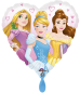 Preview: Folienballon - Disney Prinzessinnen, herzförmig - ø 43cm